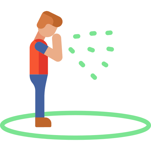 Droplet coronavirus covid 19 illness icon