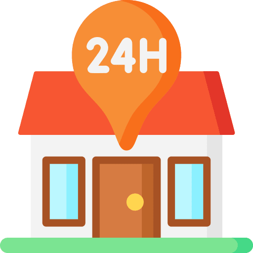 Stay at home home service house quarantine icon