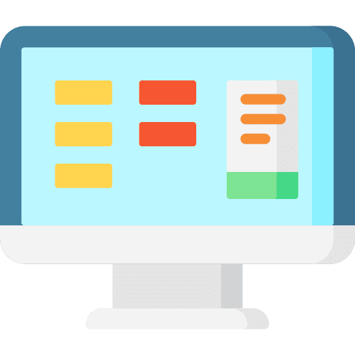 Work from home online presentation business icon