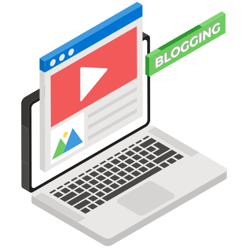 Blogging blog vlog blogging icon
