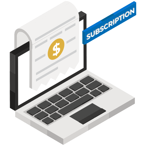 Invoice payment laptop commerce and shopping icon