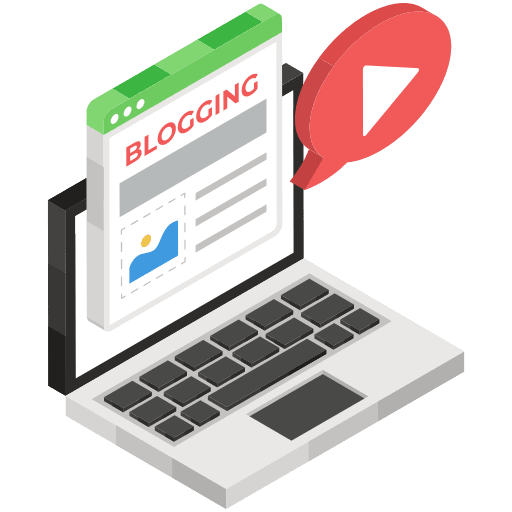 Blogging website blogging news icon