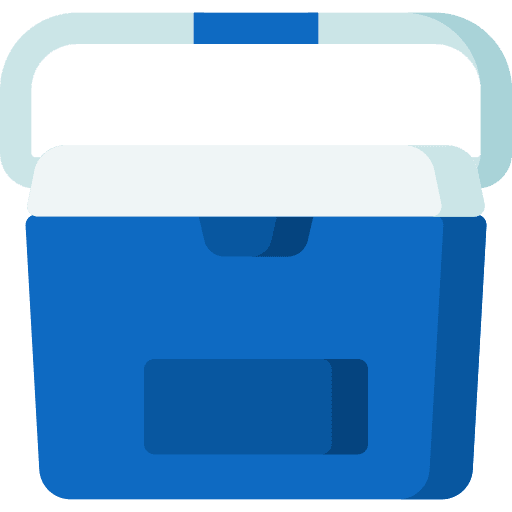 Cooler portable fridge container food and restaurant icon