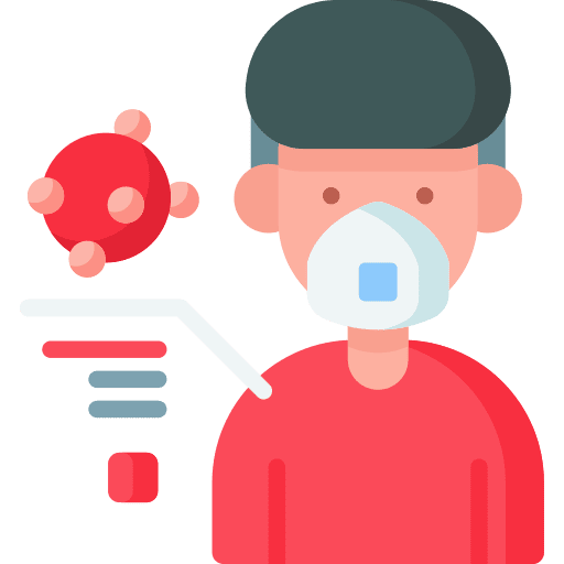 Patient virus patient man icon