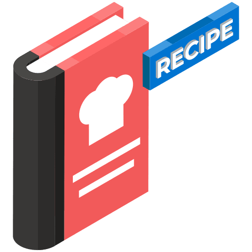 Recipe book book food and restaurant recipe book icon