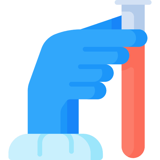 Research chemical glove biochemical icon
