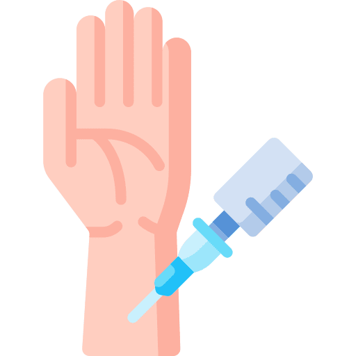 Vaccine medicine insulin arm icon