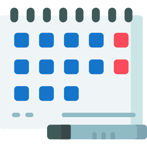Calendar schedule time and date calendary icon