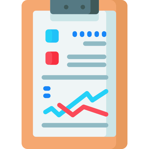 Clipboard medical history medical report criteria icon