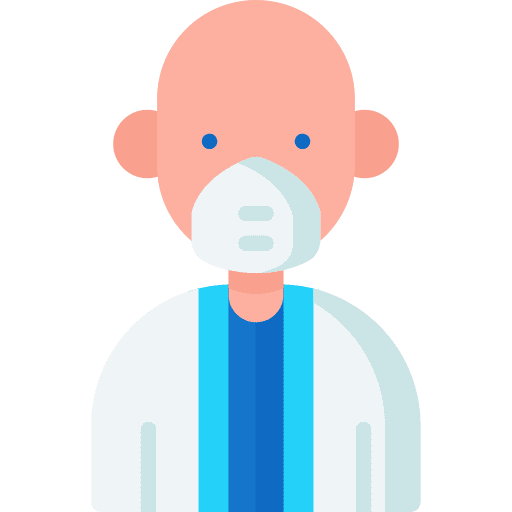 Doctor healthcare and medical facial mask avatar icon