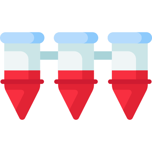 Vaccine test tubes vaccination virus icon