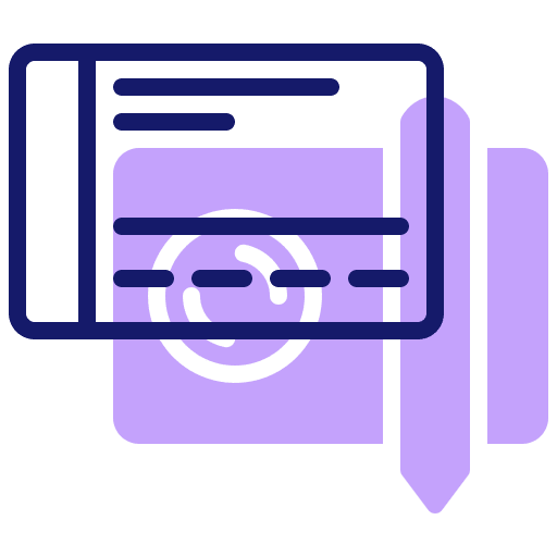 Check check donation money icon