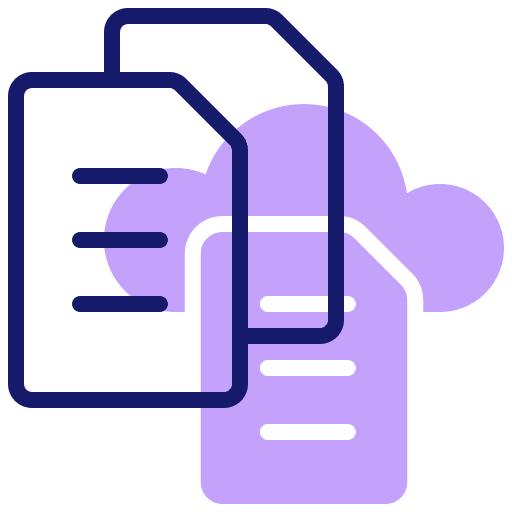 Official documents official documents cloud data storage icon