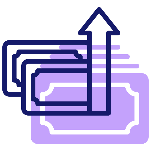 Profit growth profit bar chart graphic icon