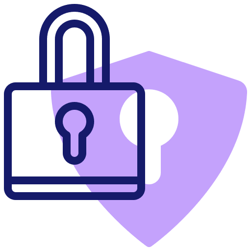 Security purposes locked padlock lock icon