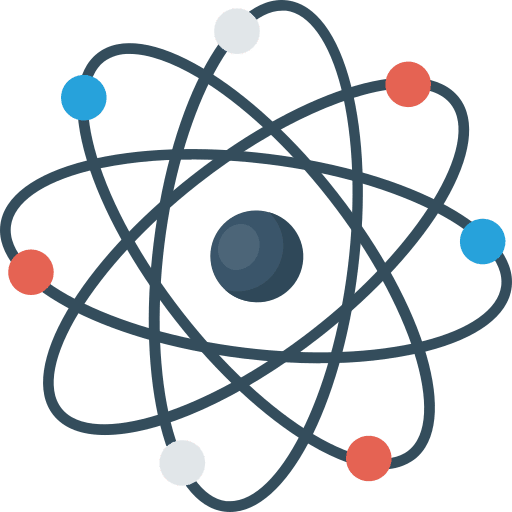 Nucleus science atom ecology and environment icon