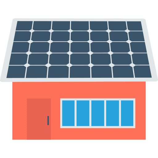 Smart home solar panel smart home ecology icon