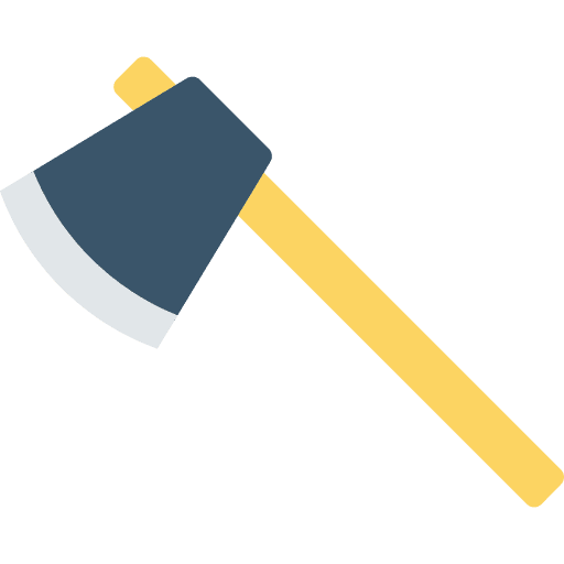 Axe construction and tools ecology and environment hatchet icon