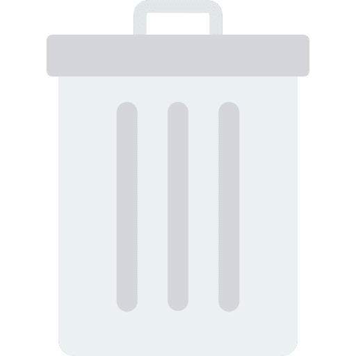 Dustbin delete rubbish ecology and environment icon