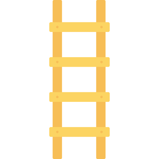 Ladder stairs tools and utensils ecology and environment icon