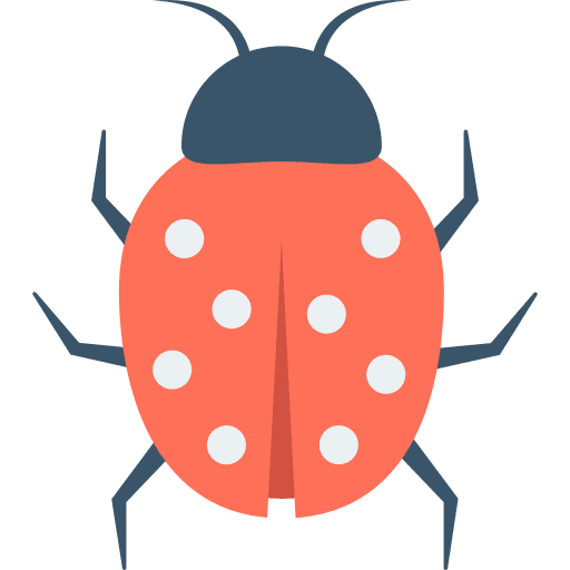 Ladybug garden spring animals icon