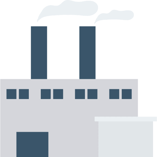 Factory industry manufacturing center icon