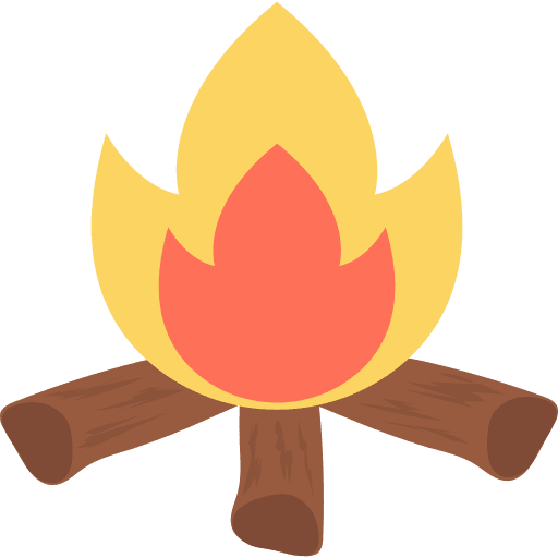 Firewood wood burn bonfire icon