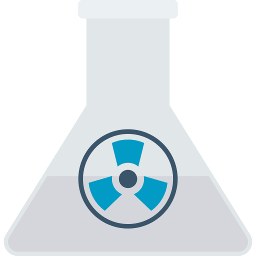 Flask test tube experiment ecology and environment icon