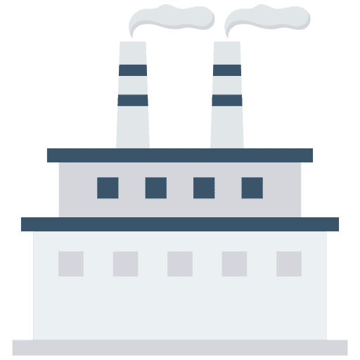 Industry contamination industrial cities icon