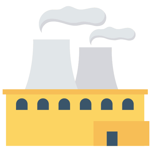 Industry powerplant manufacturer ecology and environment icon