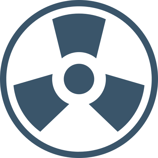Radiation sign signaling radiation sign sign icon
