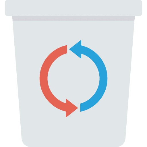 Recycle bin trash bin can recycle icon