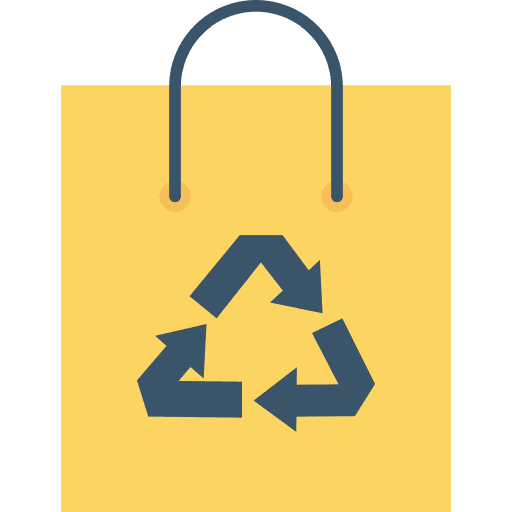 Recycled plastic bag recycled plastic bag bag nature icon