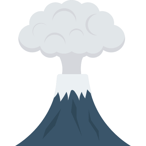 Volcano volcano natural disaster lava icon