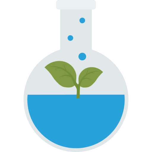 Flask lab research chemicals icon