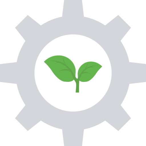 Setting ecology and environment setting green power icon