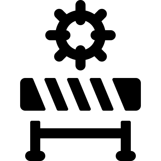 Lockdown stay at home work from home no travelling icon