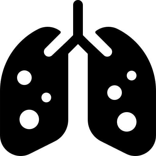 Lungs pneumonia pandemic infection icon