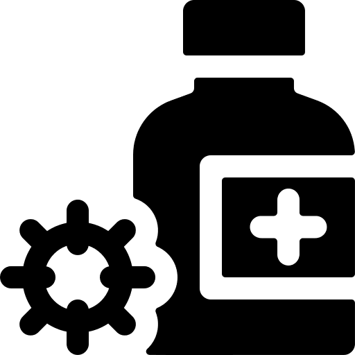 Medicine healthcare and medical coronavirus hospital icon