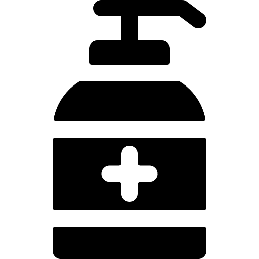 Hand sanitizer antibacterial gel disinfectant hydroalcoholic gel icon