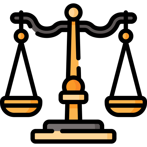 Justice scale benchmark truth justice icon