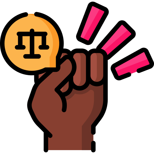 Civil right movement empowerment justice equality icon