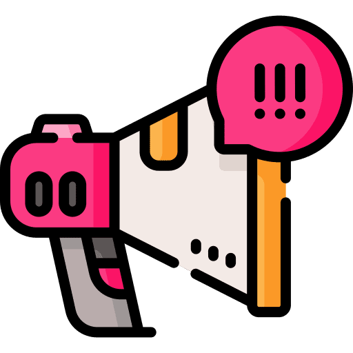 Megaphone activism civil right movement communication icon