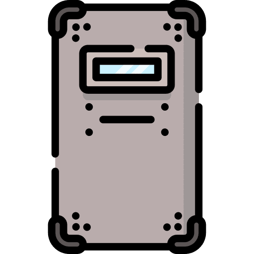 Police shield protection riot police manifestation icon