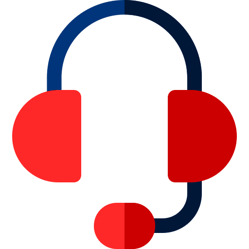 Headset customer service communications support icon