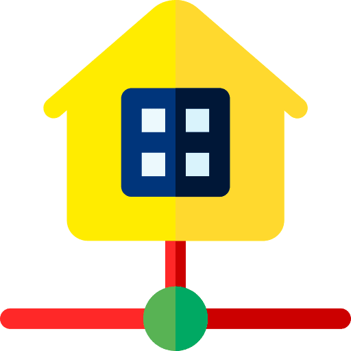 Home network communication home icon