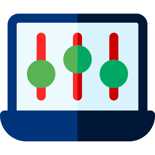 Options electronics filter data icon