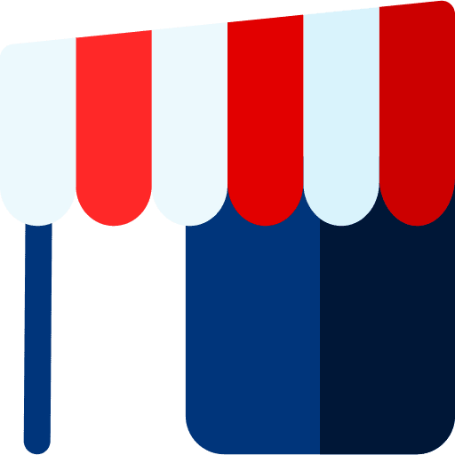 Shop mobile phone online shopping commerce and shopping icon