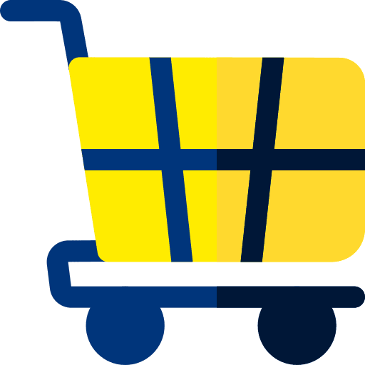 Shopping cart commerce and shopping purchase commerce icon