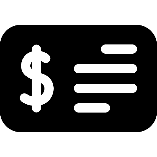 Cheque cheque deposit business and finance icon